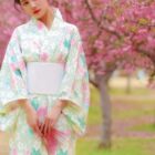 Japanese Floral Kimono - Traditional Aesthetic word1