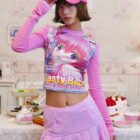 Y2K Style Long Sleeve T-Shirt - Animecore Aesthetic word1