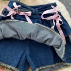 Two-piece Coquette Denim Set - Y2K Aesthetic word3