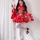 Casual Red Yukata - Harajuku Aesthetic word1