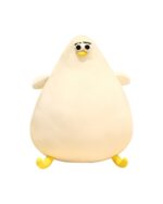 Ultra Round Chicken plushie, a soft, beige stuffed toy with a yellow beak and feet.