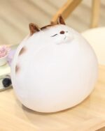 Kawaii chonky cat plushie, round edition - soft and fluffy stuffed animal.
