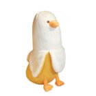 A plush banana duck, a cute banana duck plushie, soft toy.