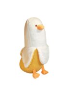 A plush banana duck, a cute banana duck plushie, soft toy.