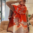 Vegan Cashmere Wide Scarf - Seasons Edition word1