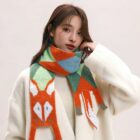 Cute Fox Scarf - Cottage Aesthetic word3