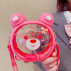 Kawaii Bear Double Straw Drinking Bottle word3