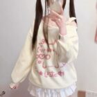 Nyanko Pastel Sweatshirt - Kawaii Clothes word1