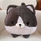 Kawaii Neko Cat Round Pillow - Chonky Plushies word2
