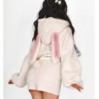 Bunny Hooded Plush Pajamas - Kawaii Clothes word1