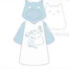 Ghost Neko Hooded T-Shirt - Harajuku Aesthetic word1