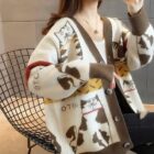 Otom Cat Cardigan Sweater - Vintage Aesthetic word1