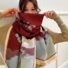 Vegan Cashmere Wide Scarf - Seasons Edition word1