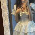 Retro Square Collar Dress - Vintage Aesthetic word2