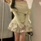 One-shoulder Knitwear Sweater word3