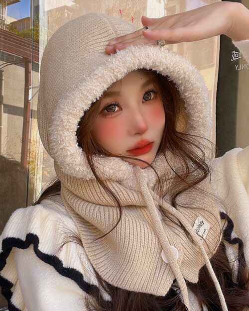 Korean Balaclava Hat - Korean Aesthetic