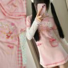 Pink Pastel Hooded Dress - Cutecore Aesthetic word3