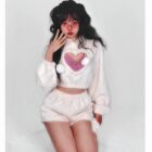 Kawaii Fluffy Pajama Set word1