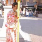 Retro Style Pink Yukata - Japanese Aesthetic word3