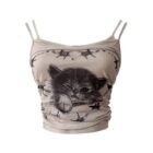 The KItty Top - Y2K Aesthetic word3