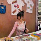 Retro Style Long Sleeves Pink Top - Cutecore Aesthetic word2