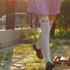 Kawaii Japanese Kaomoji Stockings word3