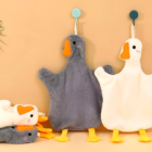 Cute Goose Hand Towel featuring a plush design with arms and legs, perfect for the home.