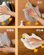 Cute Goose Hand Towel featuring a plush goose design for drying hands.