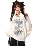 Off-Shoulder Butterfly Top featuring a grunge aesthetic design, showcasing a floral print.