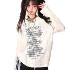 Off-shoulder Grunge Butterfly Top featuring gothic floral print and sheer detailing.