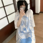 White Animecore Aesthetic Tee featuring anime-inspired artwork and a loose fit.