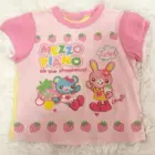 Mezzo Piano Strawberry T-Shirt featuring strawberries, a bunny, and cute graphics.