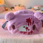 Purple Gloomy Bear Plush Bag with cute face details and a handle.