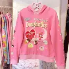 Pink Mezzo Piano Hoodie - Sweets Edition featuring donuts and a bear, detailed design.