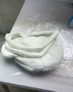 White fluffy Angel Wings Bag, Harajuku aesthetic, showcasing its plush design.