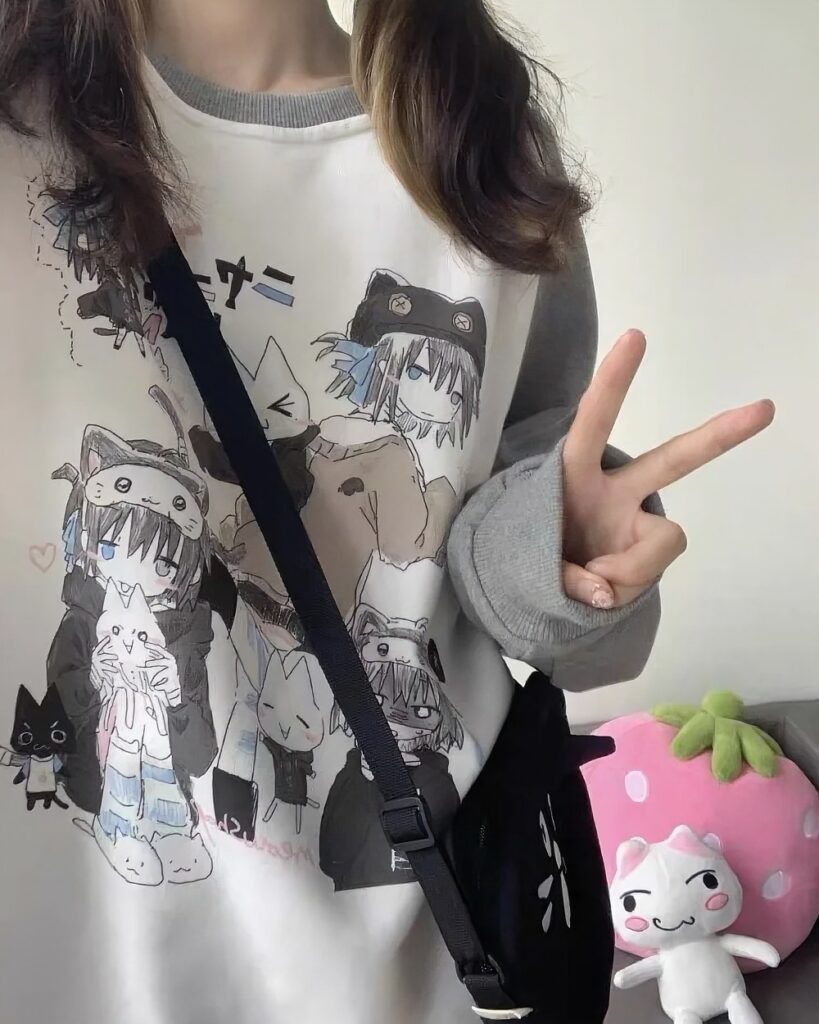 Cotton Anime T-Shirts - Cutecore Aesthetic