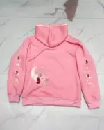 Pink Mezzo Piano Hoodie - Sweets Edition, featuring doughnuts and stars on a pink sweatshirt.