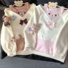 Multiple Kawaii Bear Sweatshirts in various colors and designs, including bows and illustrations.
