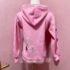 Pink Mezzo Piano Hoodie - Sweets Edition back view featuring doughnuts and stars.