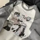 Cotton Anime T-Shirts - Cutecore Aesthetic word1