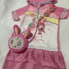 Mezzo Piano Cross Body Bag - Jojifuku Aesthetic, featuring a cute bunny design and attached to a short-sleeve dress.