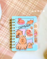 Capybara Notebook Collection product photo D variation Capybara Notebook Collection spiral notebook with illustrations.