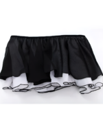 Black and white Cat Girl Swimsuit - Soft Girl Edition skirt with frills.