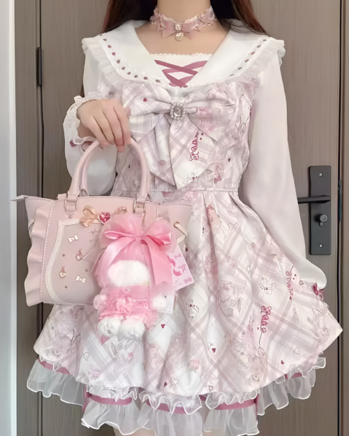 Kawaii Pink Hime Lolita Dress