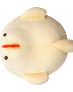 Close-up of a yellow Stardew Chicken Plush - Pixel Collection, soft plush toy.