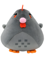 Gray Stardew Chicken Plush from the Pixel Collection, soft plush toy.