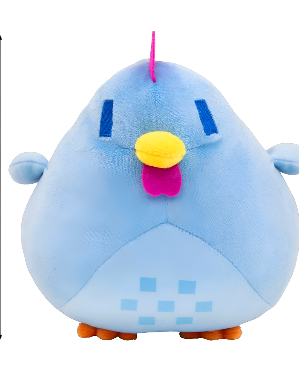 Cute blue Stardew Chicken Plush - Pixel Collection, soft plush toy with details.