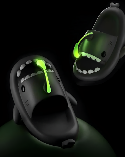 Close-up of Thick and Comfy Anglerfish Sandals, featuring a playful design.