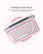 Close-up view of the Wireless Aesthetic Keyboard - Typewriter Edition, showcasing keys and design.