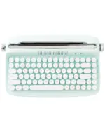 Wireless Aesthetic Keyboard - Typewriter Edition product photo Sweet Mint variation Wireless Aesthetic Keyboard - Typewriter Edition close-up view showing keys and design.